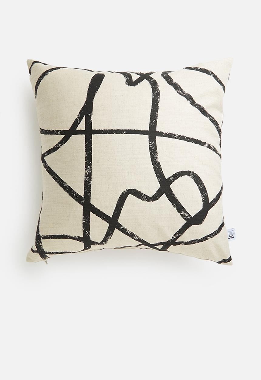 Sixth Floor - Driftoutdoor  cushion cover - black & white