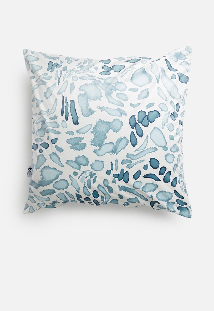 Sixth Floor - Lamella cushion cover - blue