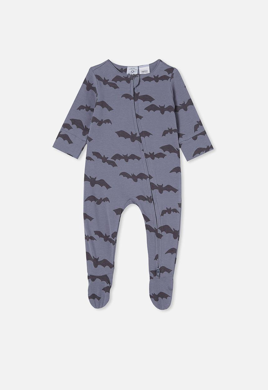 Cotton On - The long sleeve zip romper - grey 