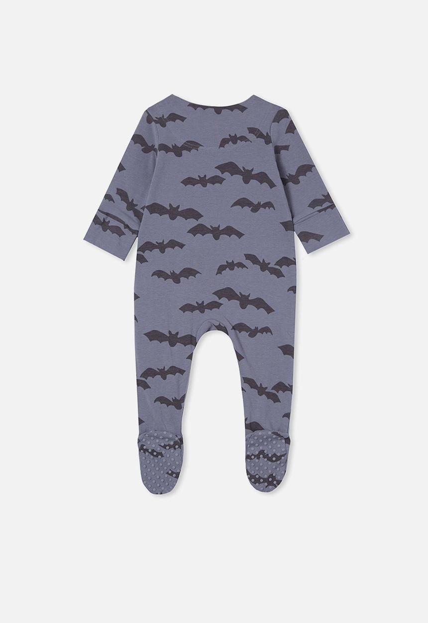 Cotton On - The long sleeve zip romper - grey 