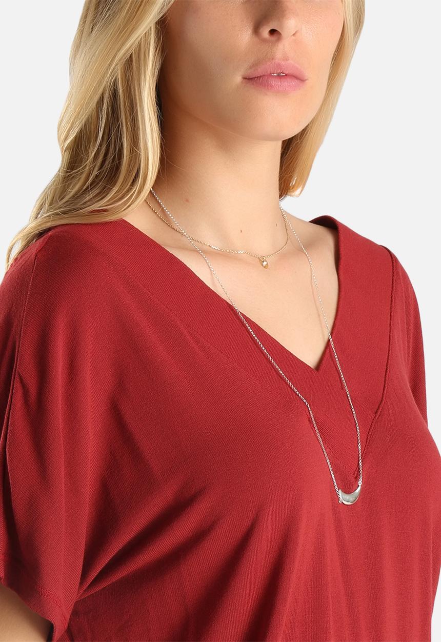 Vero Moda - Busy Rib V-Neck Top