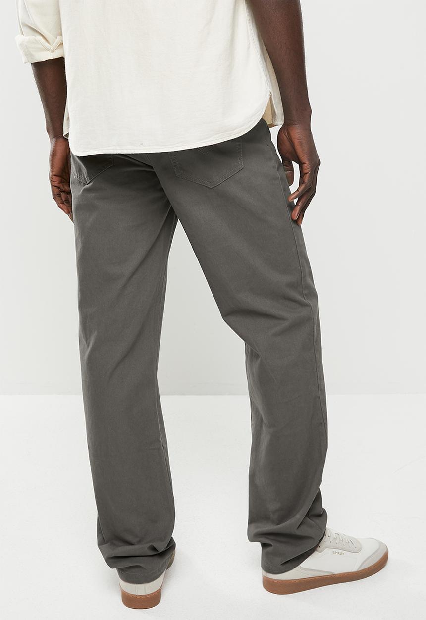 SOVIET - M Voyager 5 pocket chino - charcoal