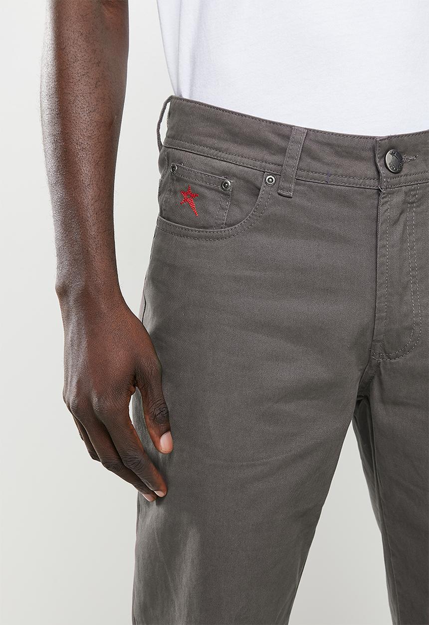 SOVIET - M Voyager 5 pocket chino - charcoal
