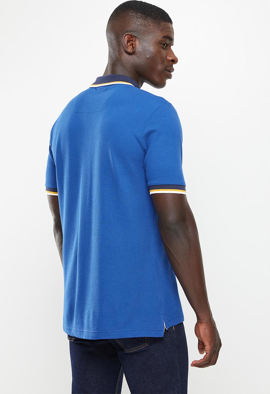Nautica - Platte short sleeve golfer - cobalt