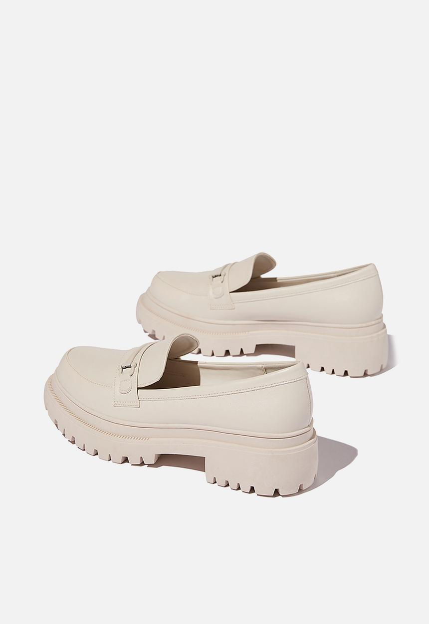Cotton On - Bree lug sole loafer - ecru mono