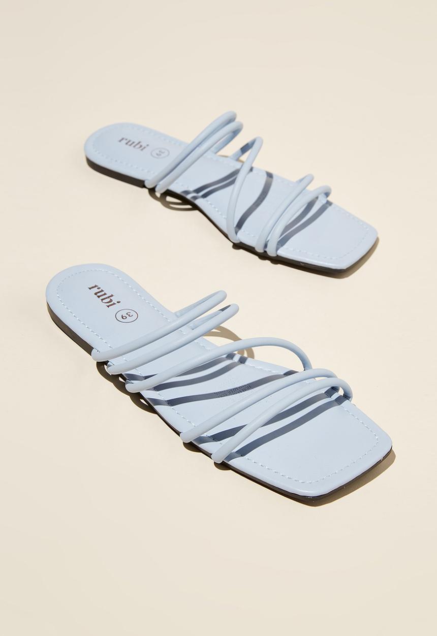 Cotton On - Frankie strappy slide - dusty blue pu