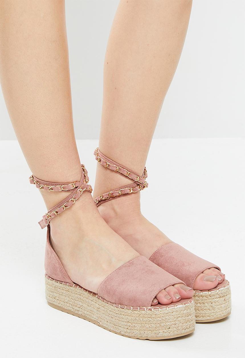 Madison® - Clarke flatform espadrille sandal - blush