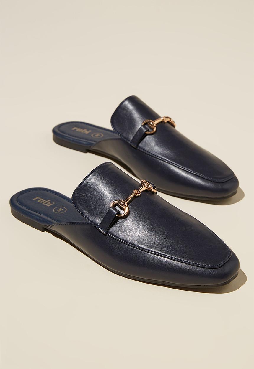 Cotton On - Eva loafer mule - navy pu