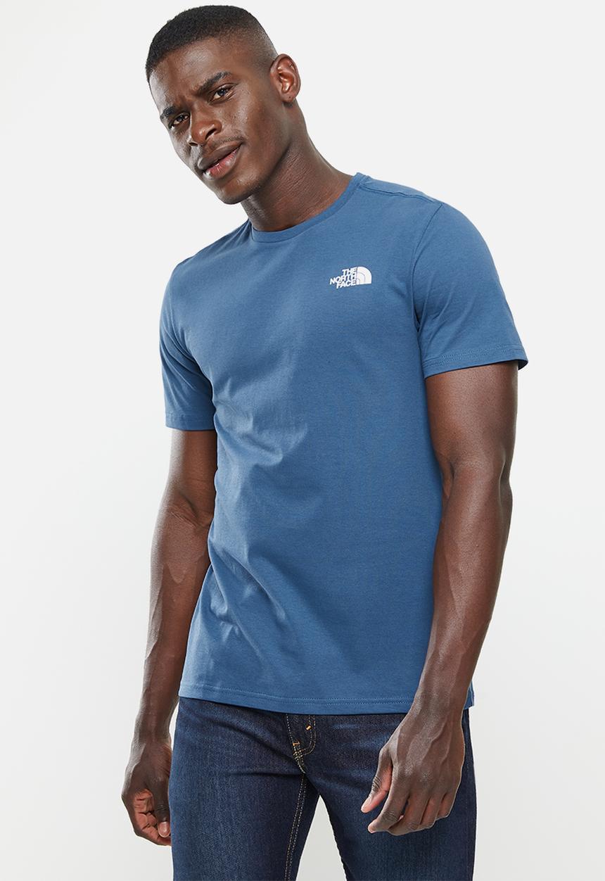 The North Face - M short sleeve redbox celebration tee - shady blue