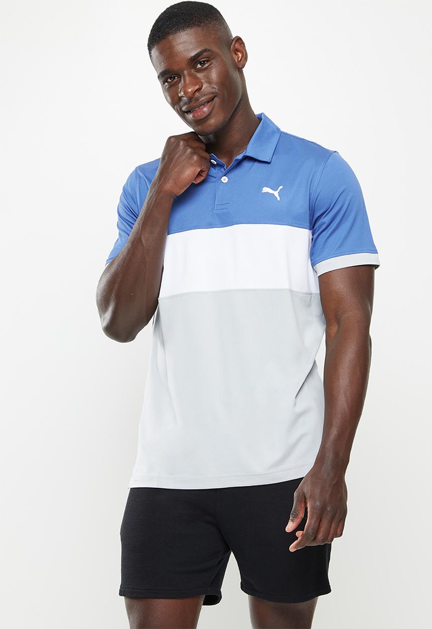 PUMA - Cloudspun highway golf  polo - bright cobalt & high rise