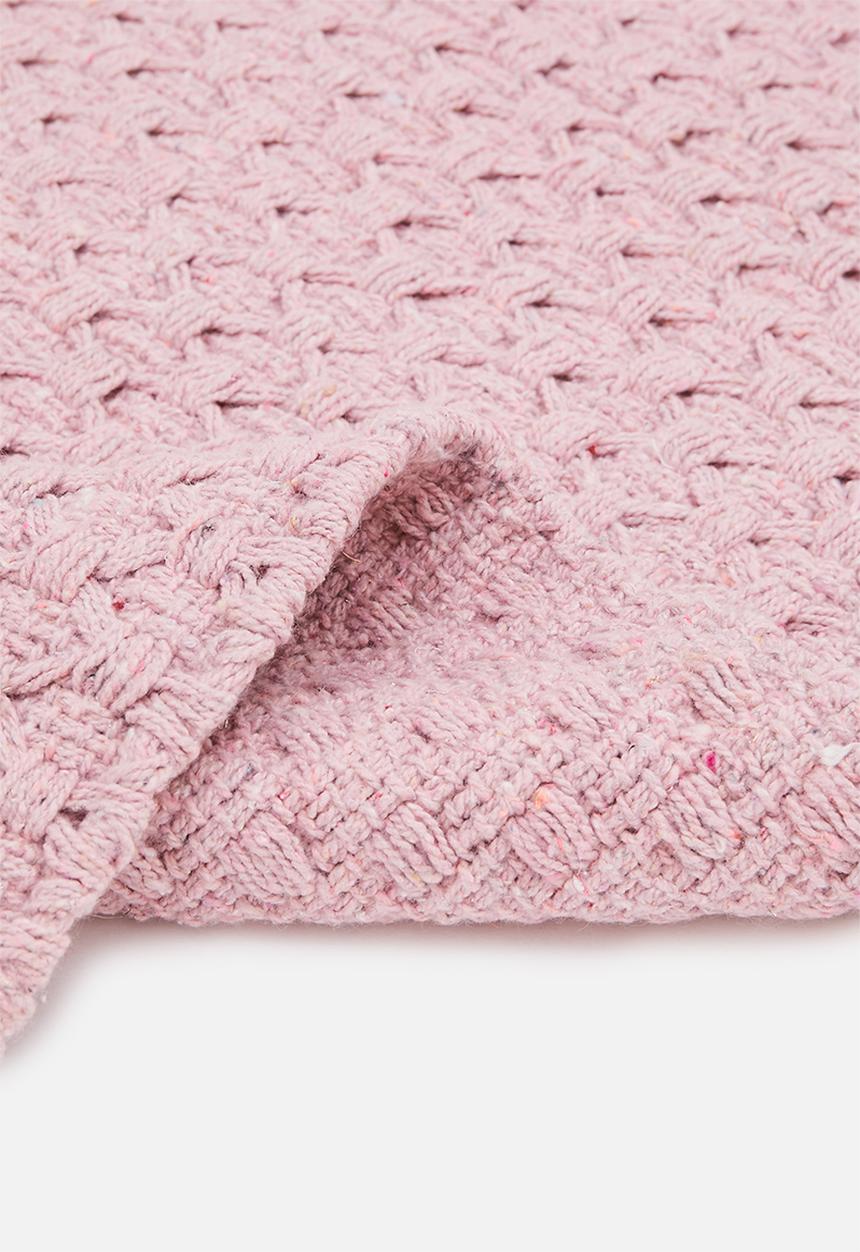 Sixth Floor - Maira handwoven recycled cotton bath runner - dusty lilac