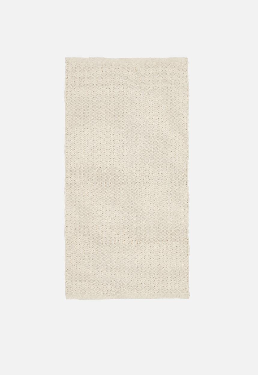 Sixth Floor - Maira handwoven recycled cotton bath runner - cream