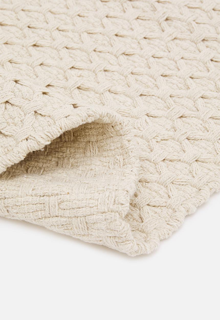 Sixth Floor - Maira handwoven recycled cotton bath runner - cream
