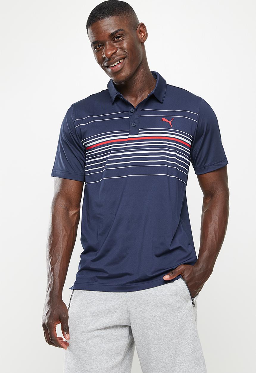 PUMA - Mattr canyongolf polo - navy  & ski patrol