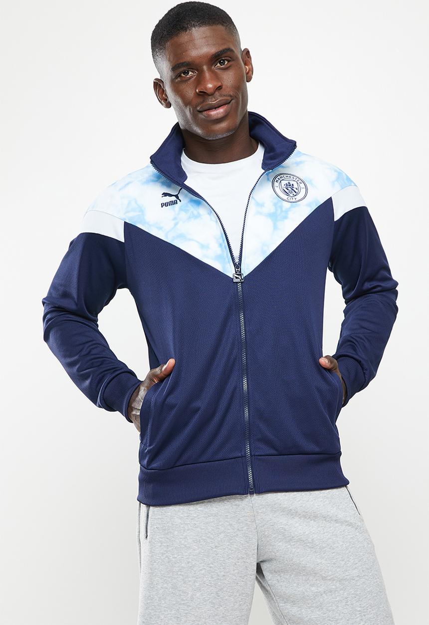 PUMA -  Manchester City iconic MCS track jacket - peacoat & puma white