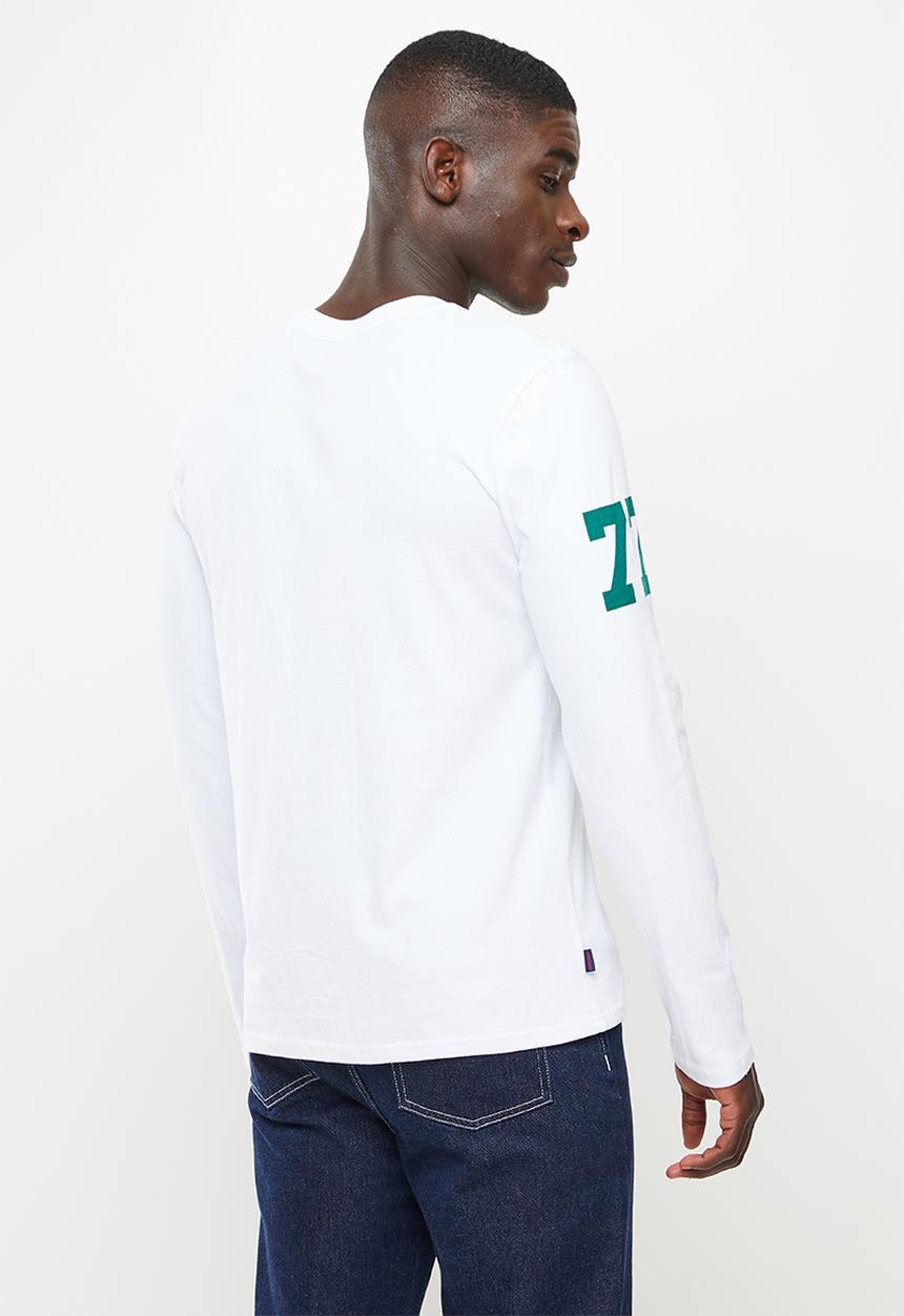 Superdry. - Vintage vl classic long sleeve top - optic
