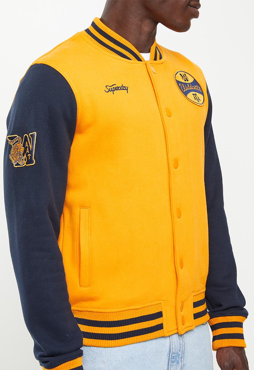 Superdry. - Vintage collegiate jrsy bomber - track gold