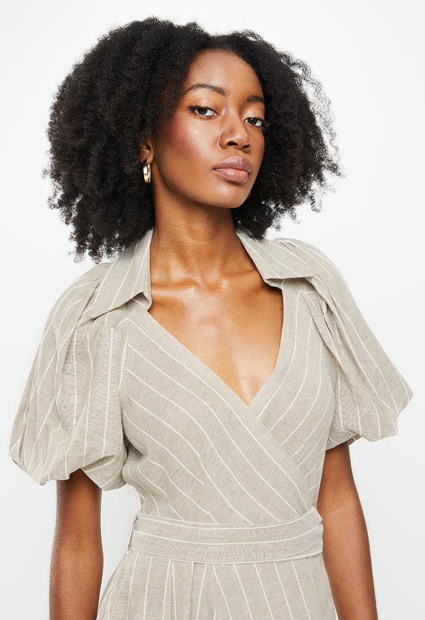 AMANDA LAIRD CHERRY - Essenwood dress -  sand & cream