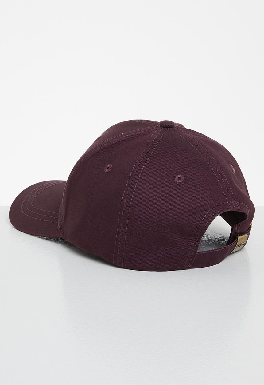 POLO - Mens 6 panel classic peak - burgundy