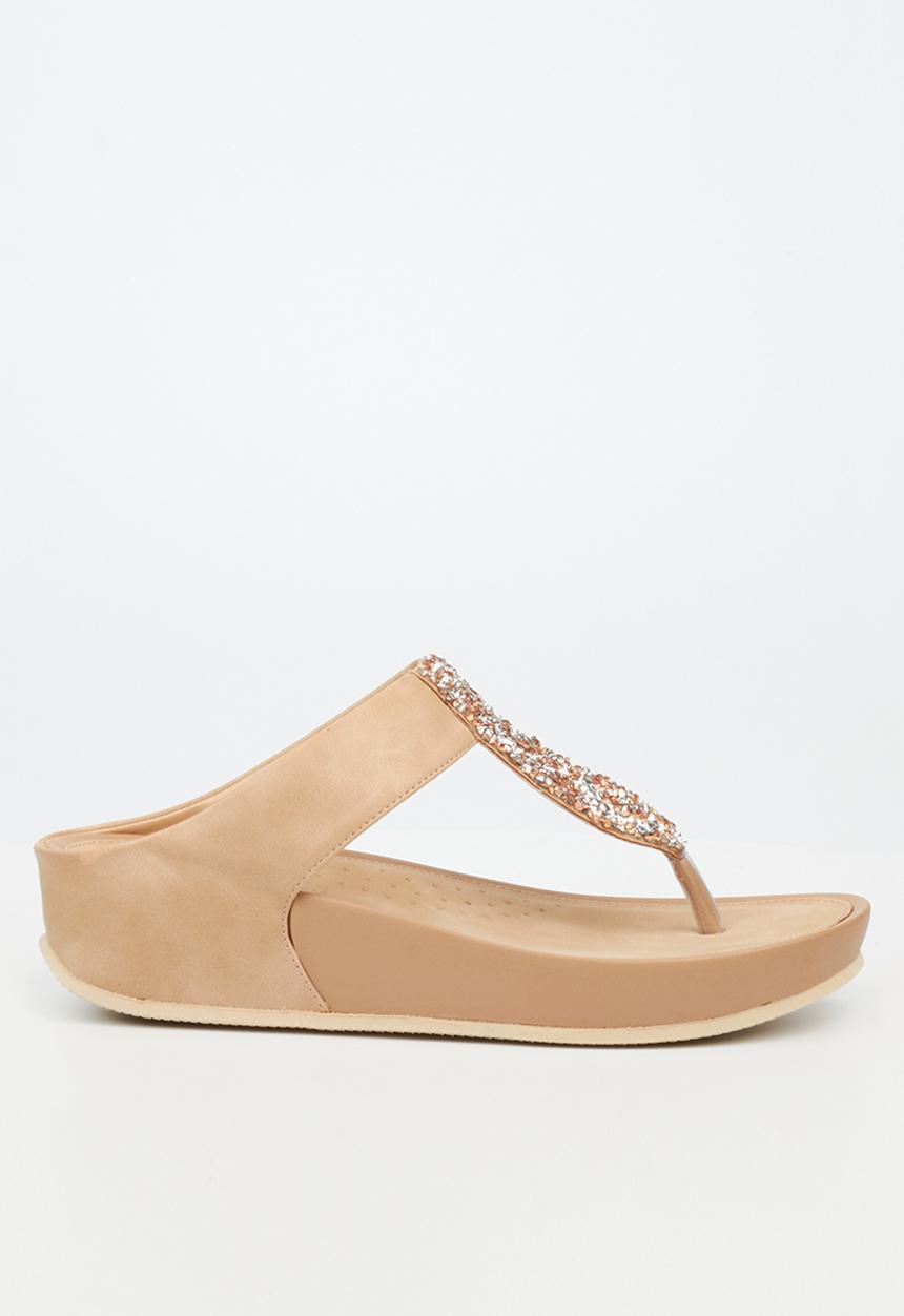 Butterfly Feet - Delia 1 t-bar sandal - champagne