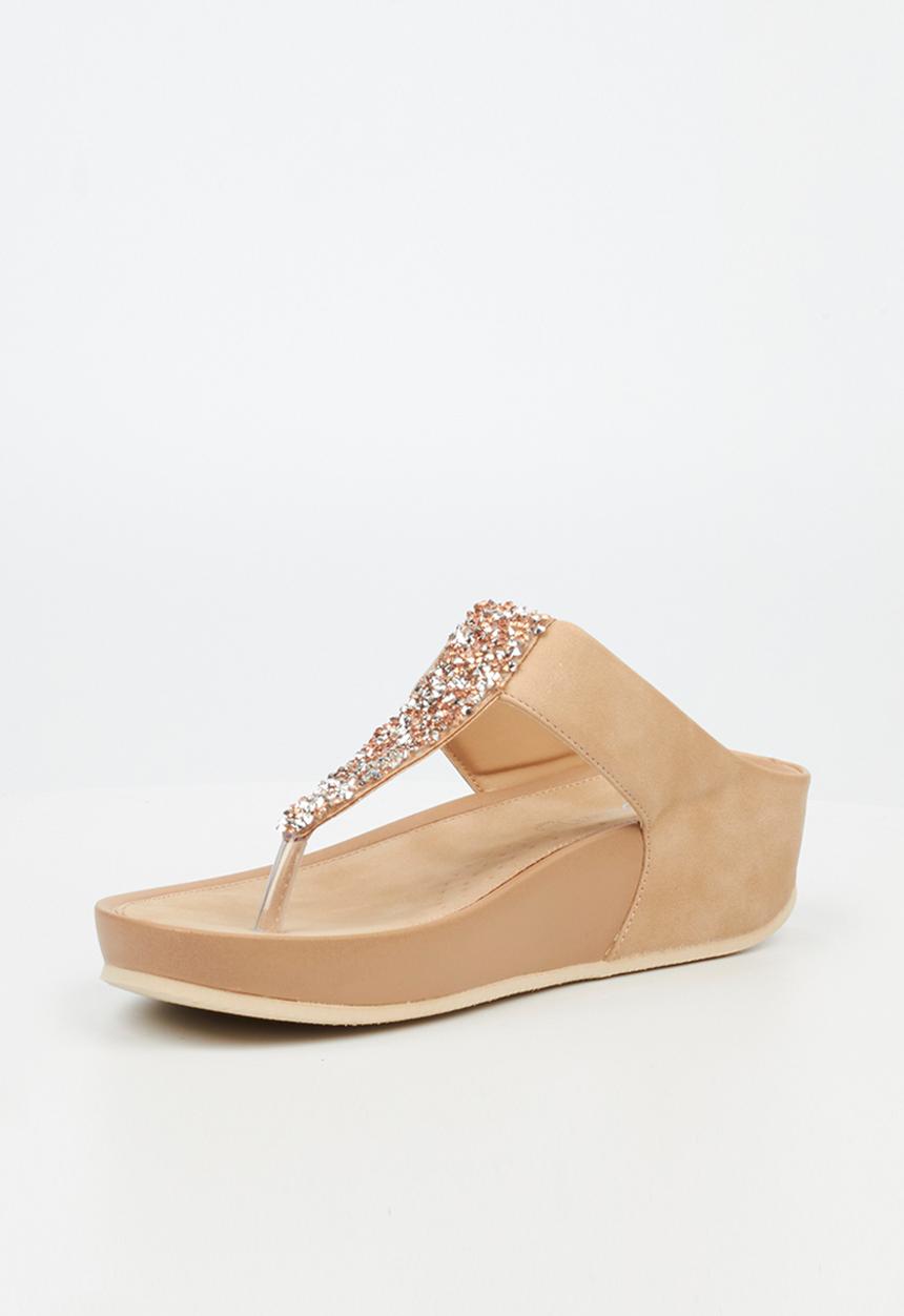 Butterfly Feet - Delia 1 t-bar sandal - champagne