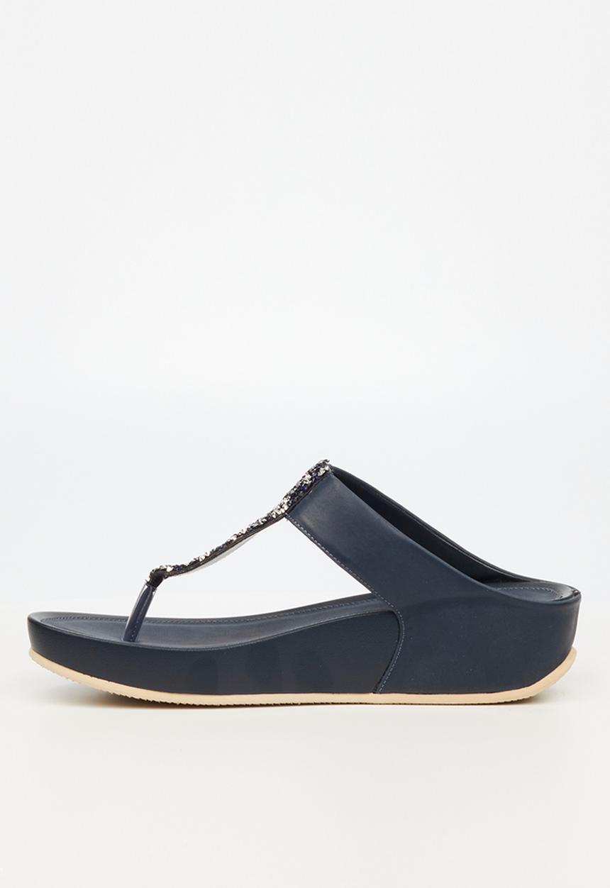 Butterfly Feet - Delia 1 t-bar sandal - navy