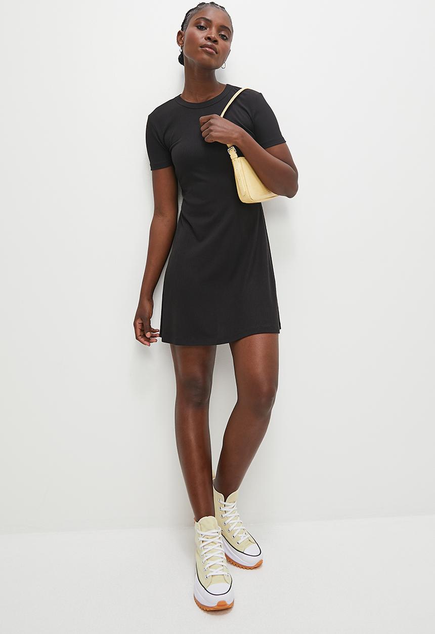 Blake - A-line mini dress - black