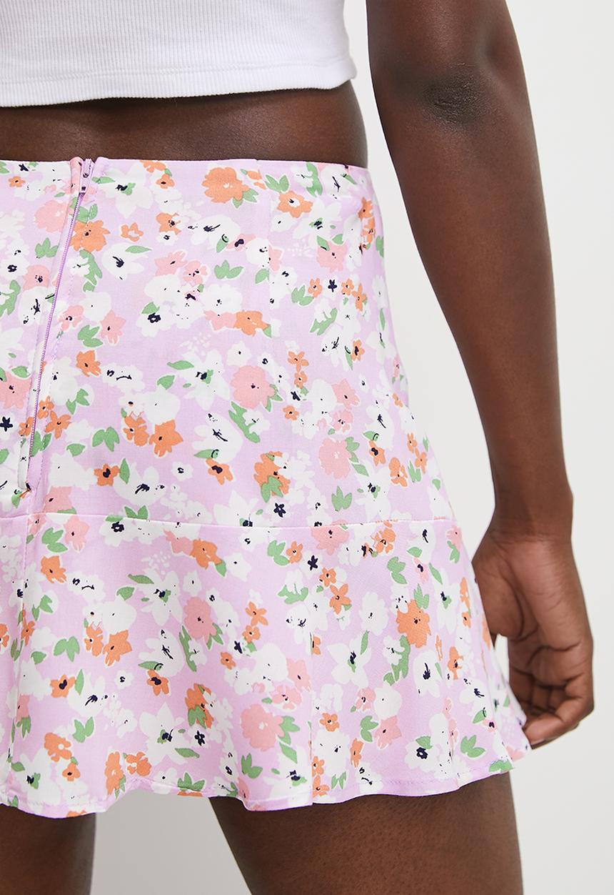 Blake - Co-ord printed skort - lilac floral