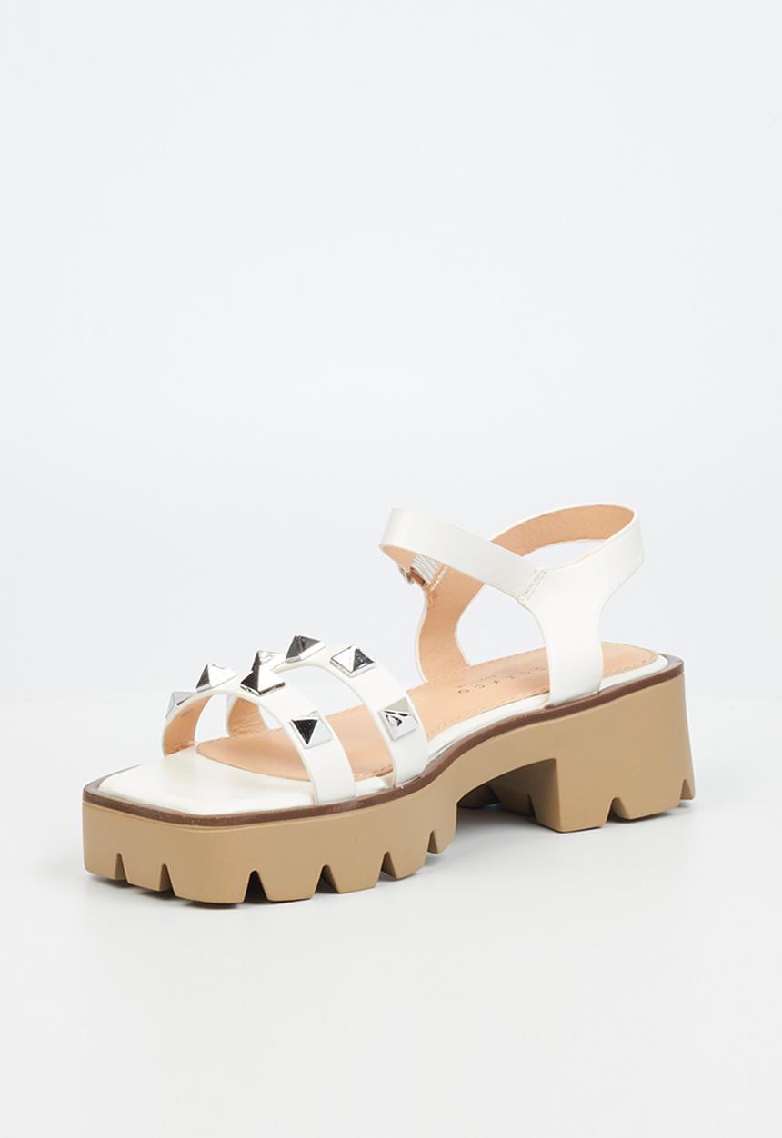 Rock & Co - Deviant 1 chunky lug sole sandal - white