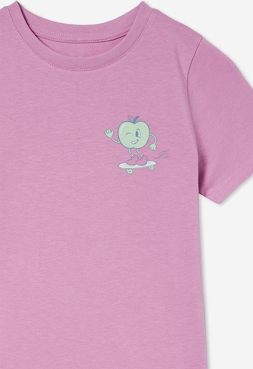 Cotton On - Penelope short sleeve tee - grape soda/skate apple