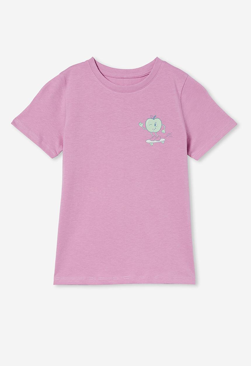 Cotton On - Penelope short sleeve tee - grape soda/skate apple