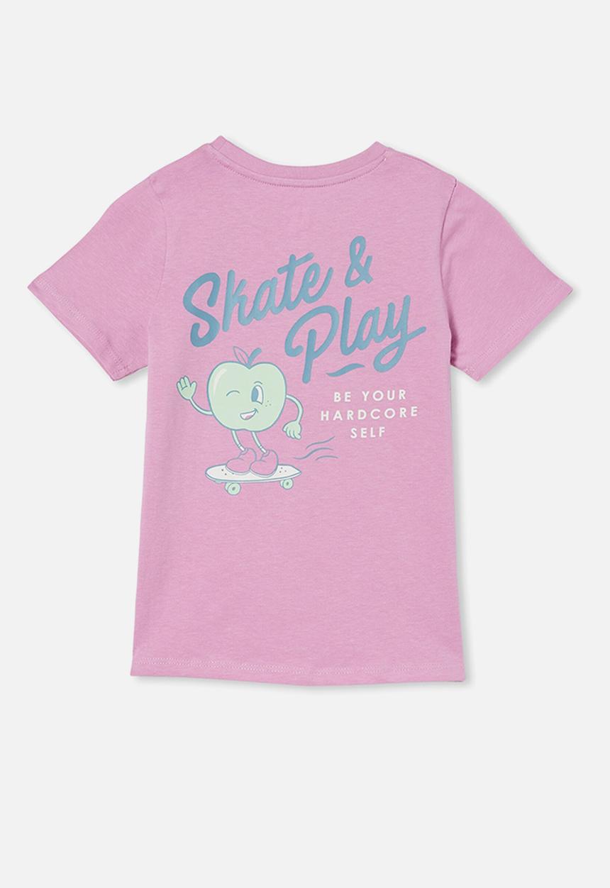 Cotton On - Penelope short sleeve tee - grape soda/skate apple