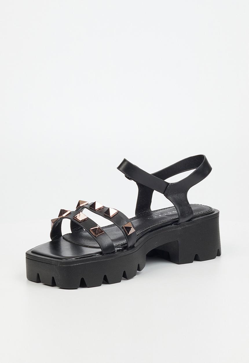 Rock & Co - Deviant 1 chunky lug sole sandal - black