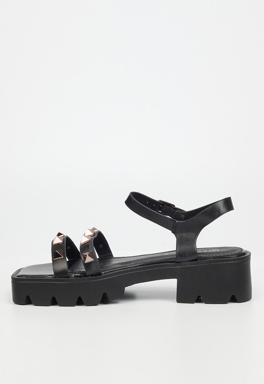 Rock & Co - Deviant 1 chunky lug sole sandal - black