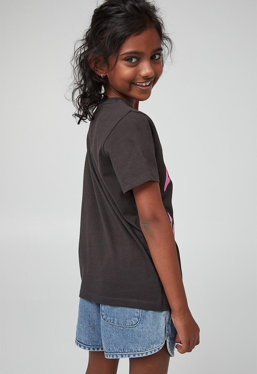 Cotton On - Penelope short sleeve tee - purple paradise/skate apple