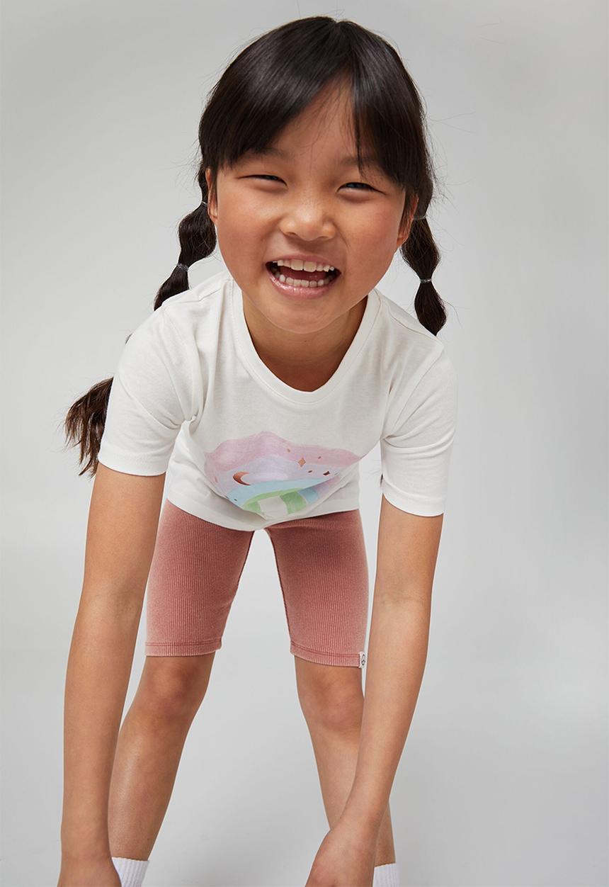 Cotton On - Penelope short sleeve tee - vanilla/blue rainbow