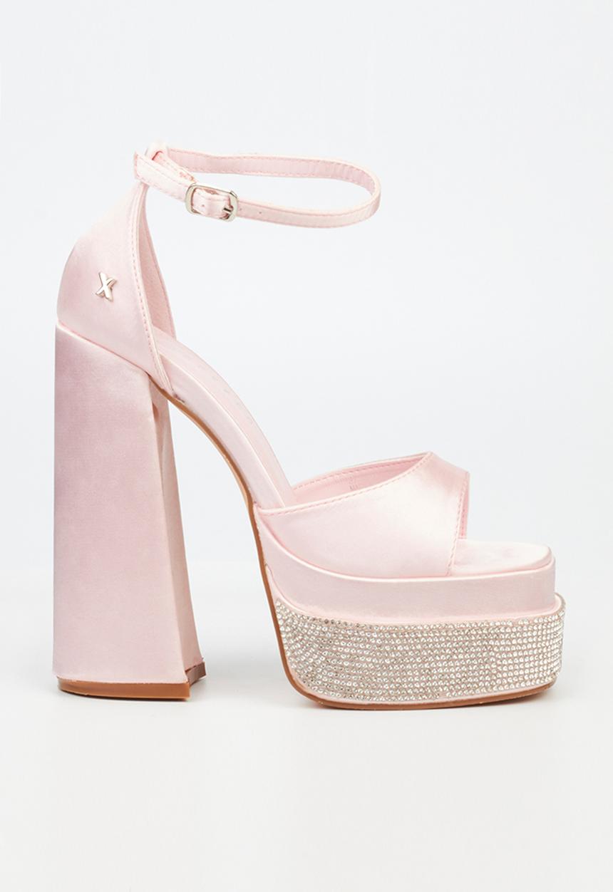 Rock & Co - Sachi 1 ankle tie platform heel - pink
