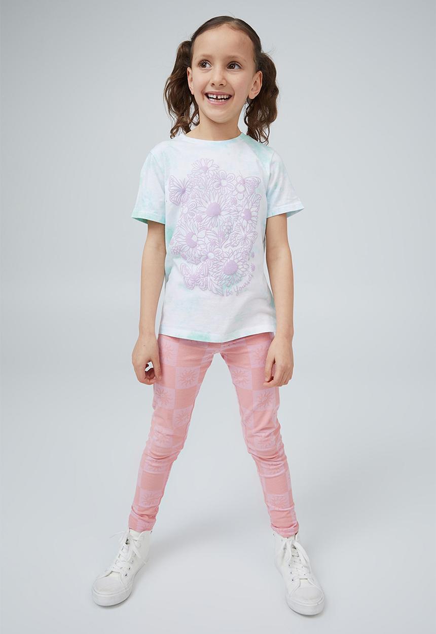 Cotton On - Stevie short sleeve embellished tee - tie dye/butterfly