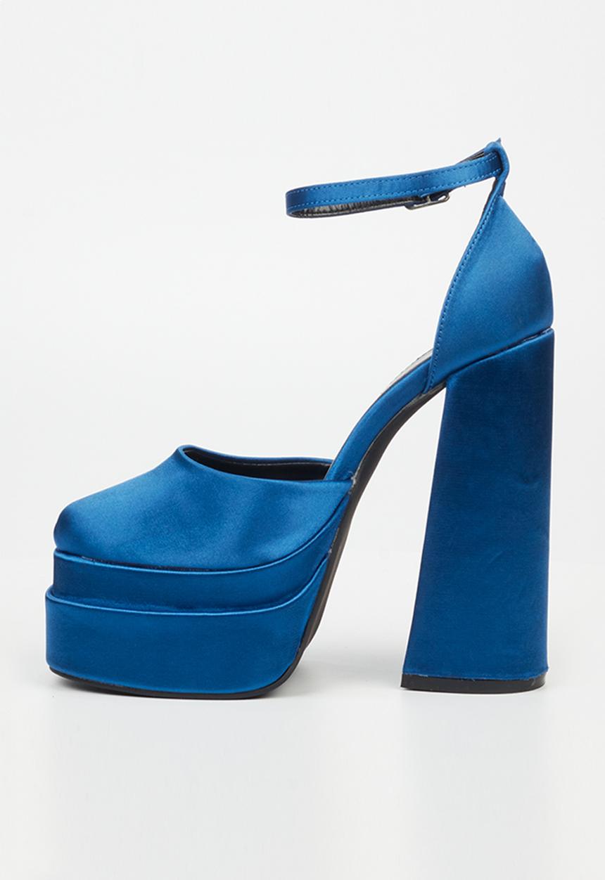 Rock & Co - Sachi 4 ankle tie platform heel - navy