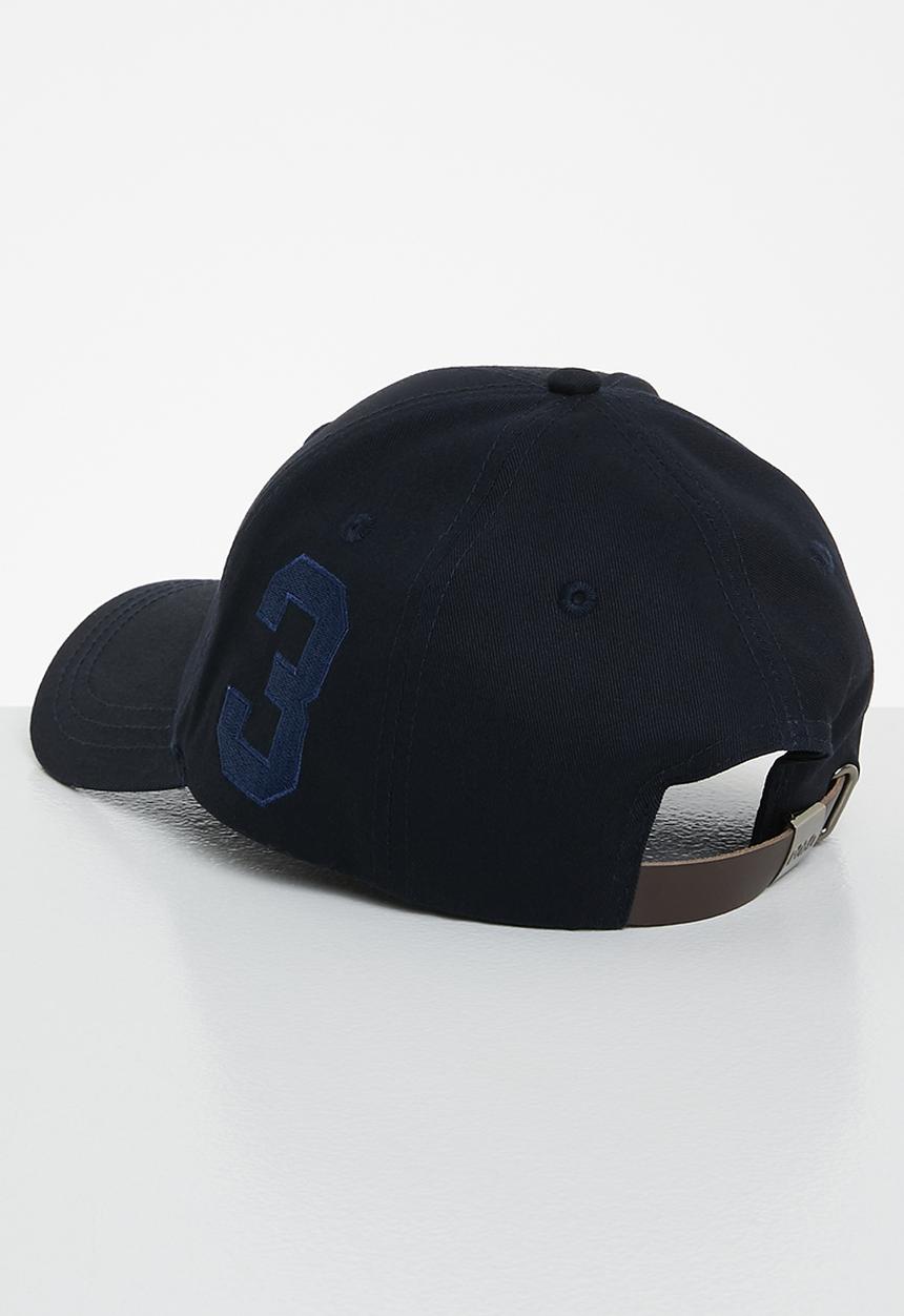 POLO - Mens 6 panel equestrian peak - navy