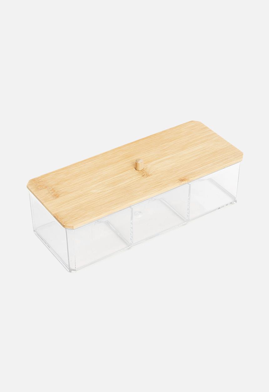 Bathroom Solutions - Rectangle makeup organizer - clear
