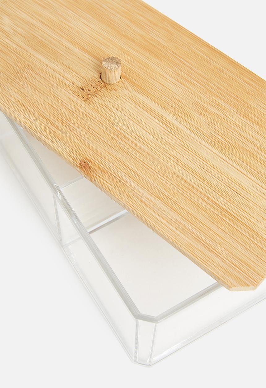 Bathroom Solutions - Rectangle makeup organizer - clear