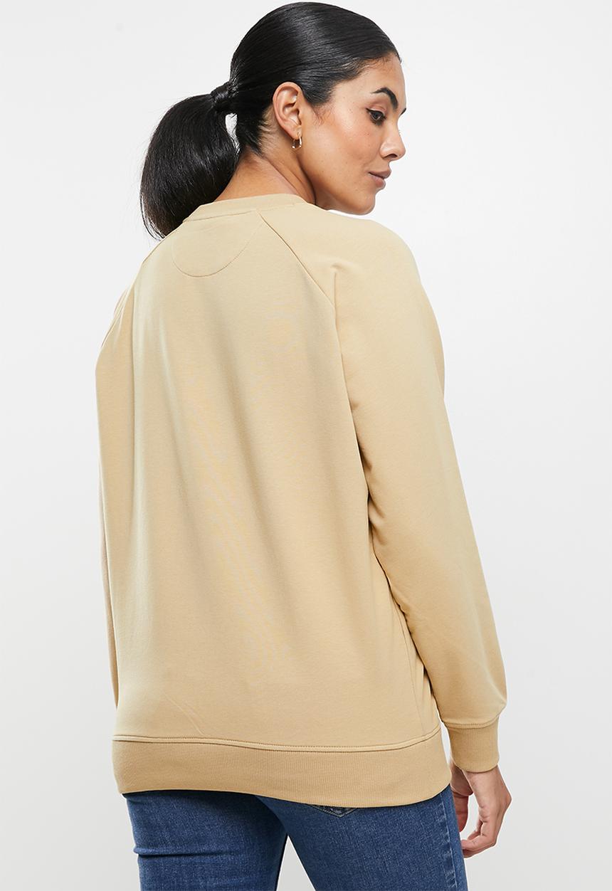 POLO - Denver long sleeve raglan track top - camel