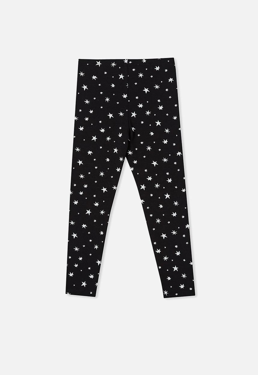 Cotton On - Huggie tights - black/glow in the dark star
