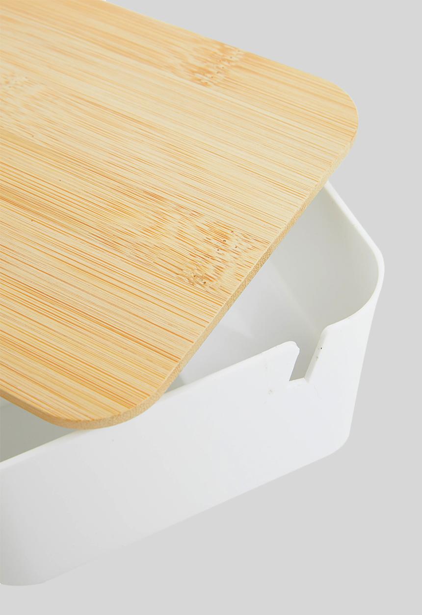 Bathroom Solutions - Square mirror organiser-white