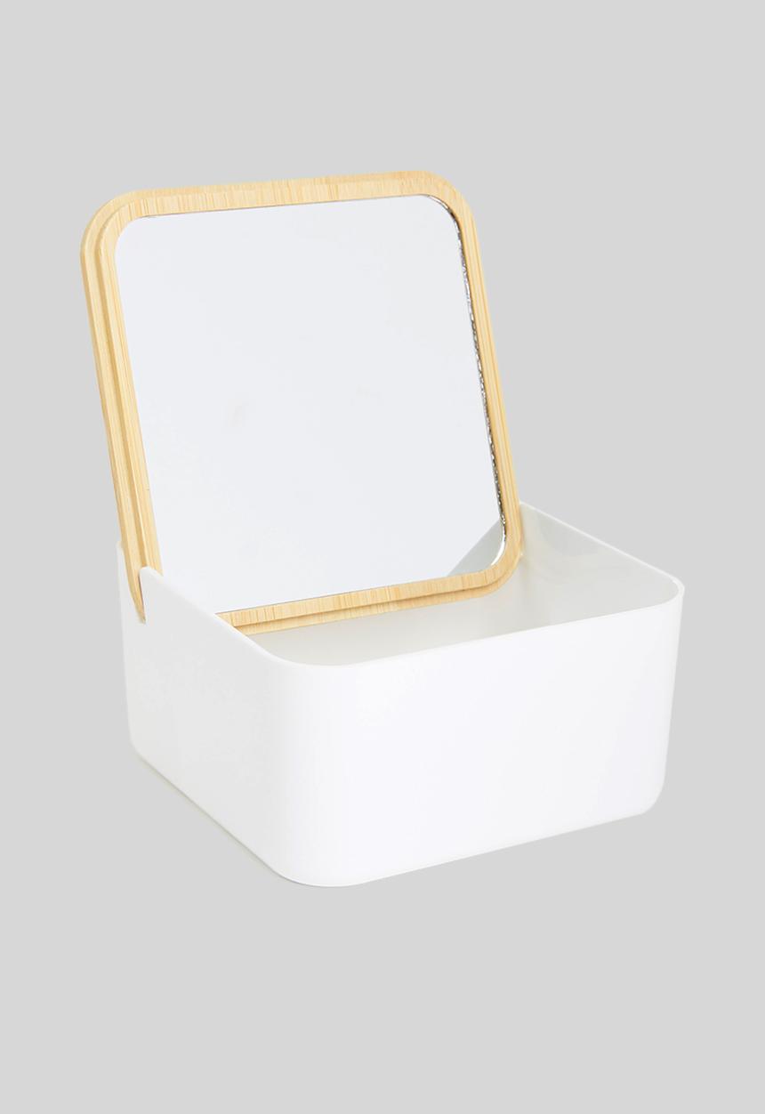 Bathroom Solutions - Square mirror organiser-white