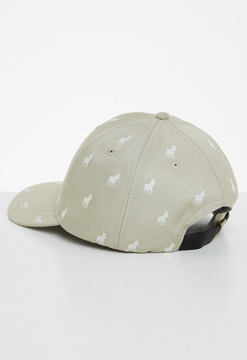 POLO - Mens 6 panel monogram peak - stone
