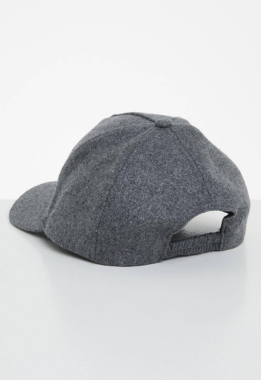 POLO - 6 panel melton elastic peak - grey