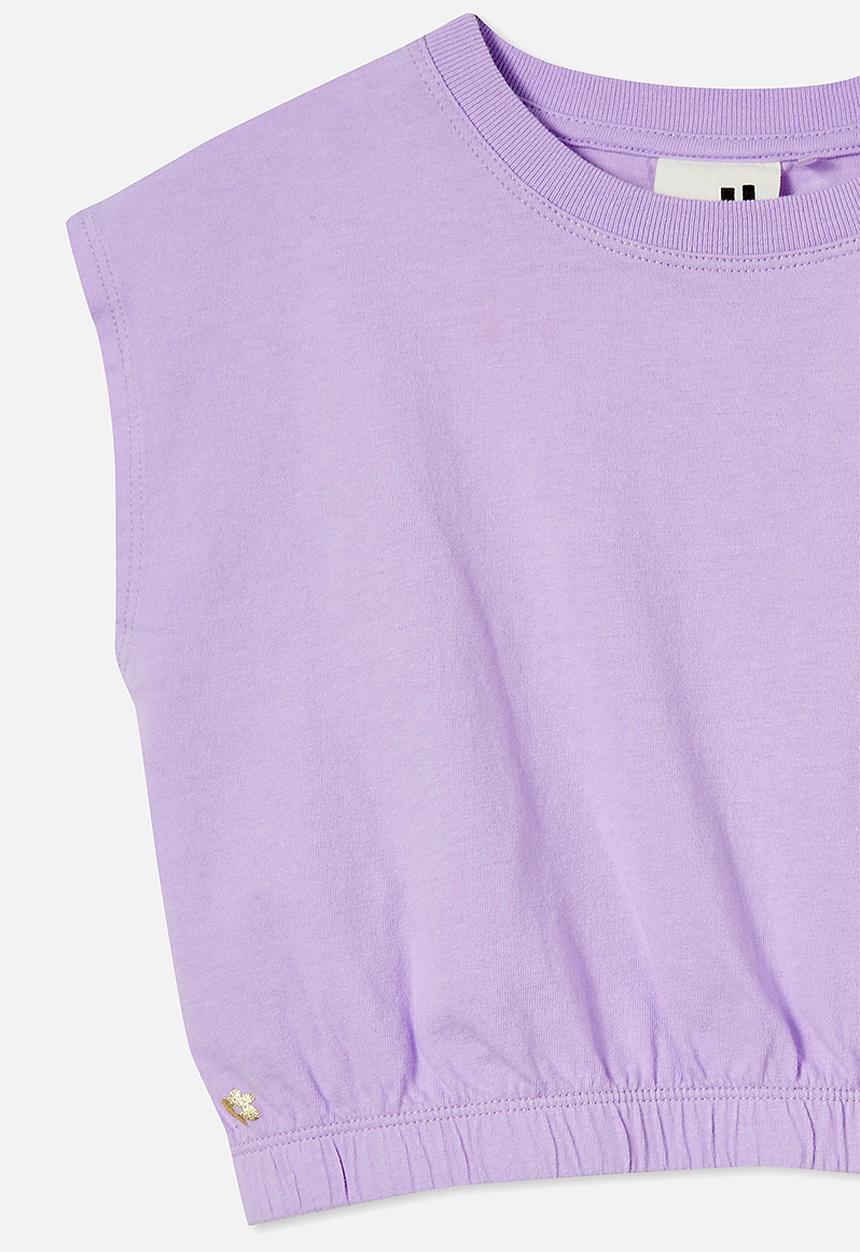 Cotton On - Colette crop tee - lilac drop