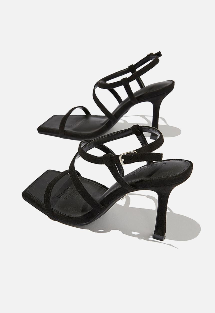 Cotton On - Stella strappy heel - black micro
